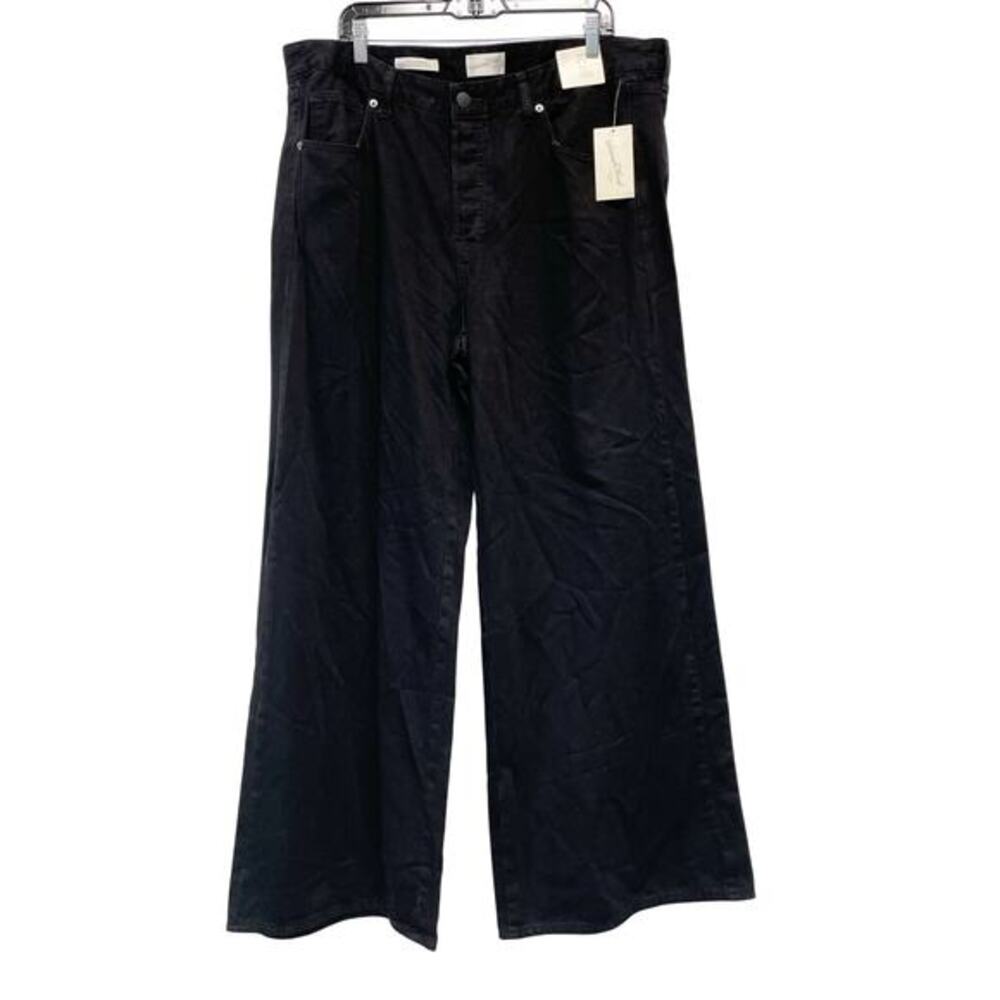 Universal Thread Women's High‎ Rise Super Wide Leg Jeans Black Size 17